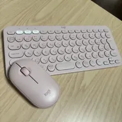 logi キーボード マウス セット ピンク　（Bluetooth）のサムネイル