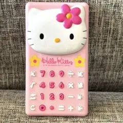 고장·부품용 헤세이 레트로 ハローキティ ダイカット電卓 핑크 산리오