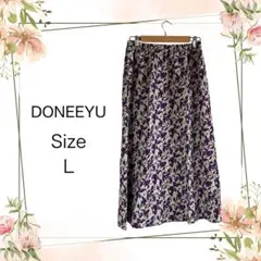 DONEEYU 花柄 ロングスカート Lサイズのサムネイル