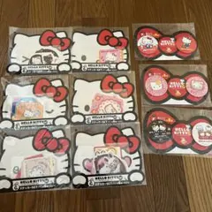 ハローキティ ハッピーくじ 一番くじ ステッカー 缶バッジ