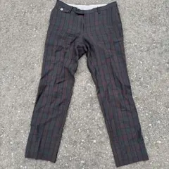 チェックパンツ