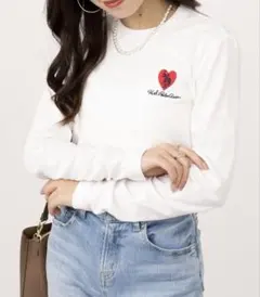 【U.S. POLO ASSN.】ビューティースムースハート刺繍長