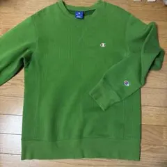 【USA製】90s championリバースウィーブ スウェット グリーン S