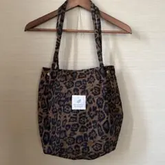 【新品未使用】ショルダーバッグ 肩掛けバッグ★ヒョウ柄 コーデュロイ