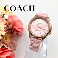美品 稼働 COACH コーチリバー 腕時計 クオーツ レディース シグネチャー