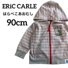 《ERiC CARLE》はらぺこあおむし　パーカー【90cm】ボーダー　グレー