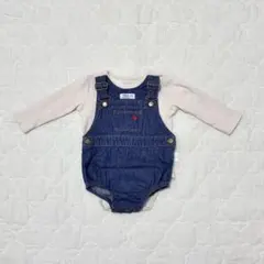 POLO Babyコーデセット 70 デニムロンパース 長袖ロンパース 男の子
