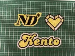 なにわ男子 長尾謙杜 うちわデコ デコうちわ パーツ ND5 文字パーツ 黄色のサムネイル
