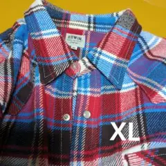 EDWIN ネルシャツ　スナップボタン　XLのサムネイル