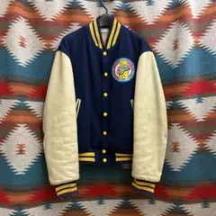 Golden Bear スタジャン ネイビー×ベージュ Sサイズのサムネイル