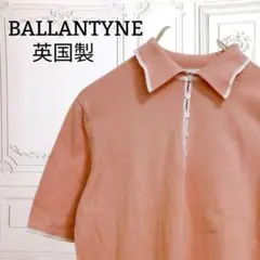 イギリス製『バランタイン』ポロシャツ【F】ピンク 系 英国 薄手 半袖