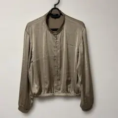 Theory ブルゾンボンバーベージュ ジップアップジャケット S