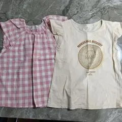 ユニクロ　女の子　綿100%〜Ｔシャツ　　110cm2枚