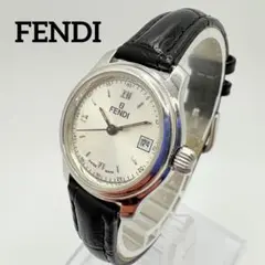 美品★ 新品電池 FENDI フェンディ 稼働 腕時計 210L シルバー 希少