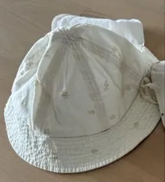 お花柄ベビー帽子【50cm】