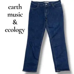アースミュージック&エコロジー　ストレートデニム　インディゴブルー　Lサイズ
