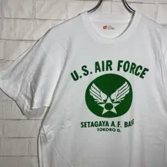 世田谷ベース U.S. AIR FORCE Tシャツ L 白×緑所ジョージのサムネイル