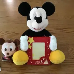 ミッキーマウス　ぬいぐるみ　写真立て