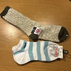 BOBSONボーダーソックス2足&GUNZEソックス