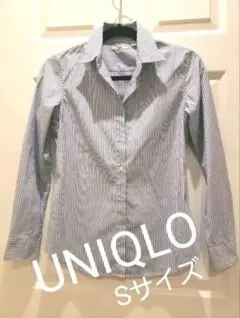 UNIQLO ストライプ 長袖シャツ Sサイズ