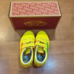 VANS Old Skool V イエロー/レッド 18.5センチ