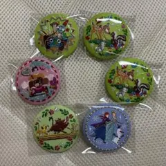 【バラ売り2個以上】ディズニー 刺繍缶バッジ 第1弾 第2弾 6個セット