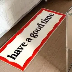 ルームマット　キッチンマット　ラグ　ロゴマット　カーペット　アメカジ おしゃれ