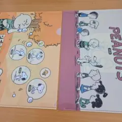 PEANUTS スヌーピー A4クリアファイル2枚セット