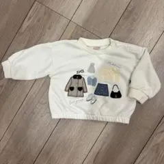 petit main 白トレーナー　80cm