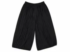【新品未使用】プリーツワイドパンツ 黒 LL