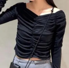 ギャザーオフショルカットソー SNIDEL