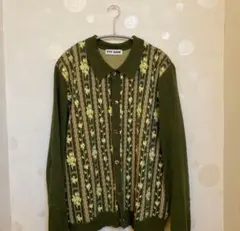 TTT MSW 花柄ストライプカーディガン　サイズM