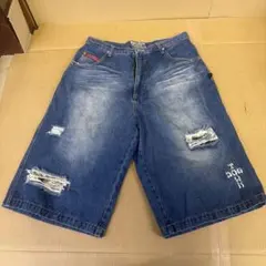 DOG TOWN 黒龍ブラックドラゴン ダメージ加工デニムショートパンツ