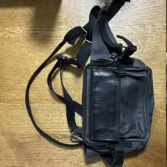 COACH ボディバッグ 70317 ブラック レザー - メルカリ