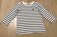 【Miki House】DOUBLE.B 長袖ボーダーカットソー 90cm