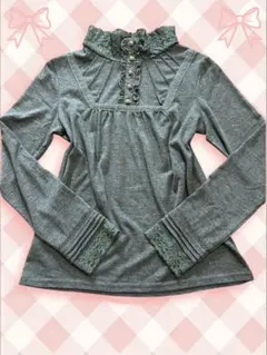 美品axes femme♡レース襟プルオーバーy2kダークコア