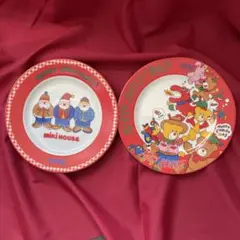 【希少】ミキハウス　クリスマスプレート　非売品　２枚セット