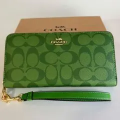 コーチ COACH 長財布 C4452 グリーン