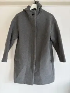 UNIQLO 그레이 푸드 롱 코트