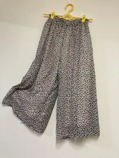 ヒョウ柄キュロット