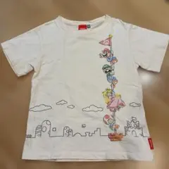 【任天堂公式】 スーパーマリオ Tシャツ アイボリー　130のサムネイル