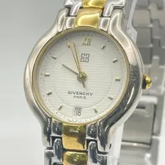 新品電池GIVENCHY ジバンシィ スイス コンビ デイト レディース腕時計