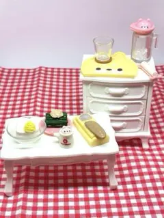 【わんこ厨房3】ガチャ ミニチュア和食セット フィギュア背景 ジオラマ ぬい活