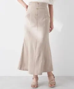 n*i様 新品 タグ付き earth music&ecology ベージュ スカ