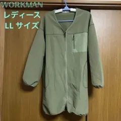 ワークマン フィールドコア　撥水 ノーカラーストレッチロングコート　LF577