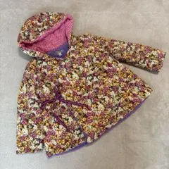 fafaフェフェ花柄中綿コート120美品