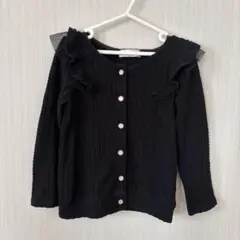 100cm フリルニットカーディガン