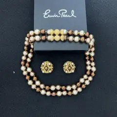 Erwin Pearl マグネットネックレス　イヤリング　2点セット