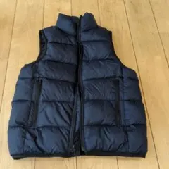 ネイビー ダウンベスト ポリエステル100%　gap120cm
