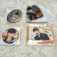 ハイキュー!!　JWORLD　影山　缶バッジ クリップバッジ　ラバーストラップ